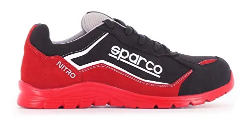 Sparco Teamwork Arbeitsschuhe Rot - Herren Industrie & Handwerk Schuhe, strapazierfähig und ideal für den täglichen Einsatz im Arbeitsumfeld.