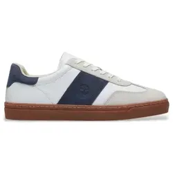 Timberland Herren Low Lace UP Sneaker in Weiß und Dunkelblau - Klassische Low-Cut Sneaker für Herren, ideal für Alltag und Freizeit. Hergestellt aus nachhaltigen Materialien, bieten sie Komfort und Stil.
