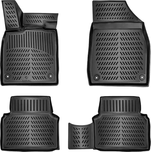 Elmasline 3D Gummimatten Set für SEAT Ibiza 4 (2009-2017) - Individuelle Fußmatten für SEAT Ibiza 4 mit extra hohem Rand (4-5cm) bieten perfekten Rundumschutz vor Schmutz und Flüssigkeiten. Pflegeleicht und strapazierfähig aus hochwertigem TPE-Material.