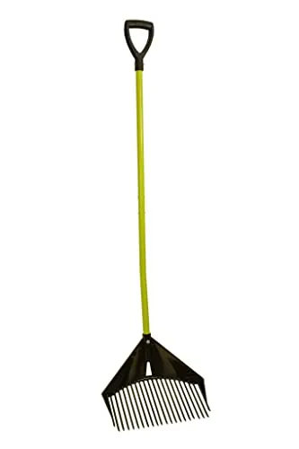 TECHNIGART Gartenrechen - Vielseitiger Helfer für den Garten - Rechen, Schaufel, Harke & Laubbesen in einem! Mit 41 cm Arbeitsbreite und 120 cm Stiel aus hochwertigem Kunststoff, leicht und rasenschonend für müheloses Arbeiten im Garten.