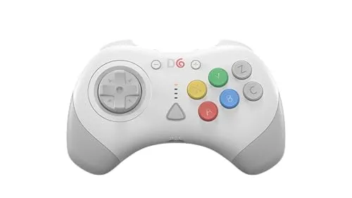 Retro Fighters D6 Dreamcast - Weiß - Kabelloser Controller für Nintendo Switch - Kabelloser 6-Tasten-Controller für Dreamcast, PC und Switch. Mit präzisem D-Pad und schneller 2.4 GHz Technologie für ein optimales Spielerlebnis. Ideal für Retro-Gaming-Fans!