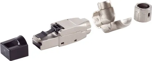cat. 6A Tool-less RJ45 Stecker, werkzeuglos, Winkel, STP