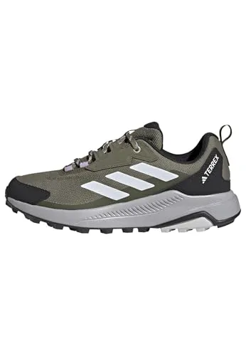 adidas Damen Terrex Anylander Hiking Shoes - Olive Strata/Dash Grey/Night Cargo - Wanderschuhe mit verstärkter Zehenkappe und Traxion Außensohle, ideal für anspruchsvolle Trails. Hergestellt aus mindestens 20% recycelten Materialien.