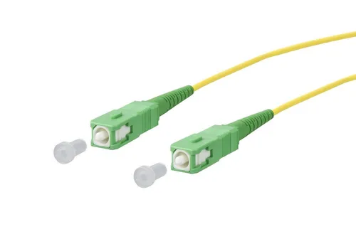 Metz Connect OpDAT Patchkabel SC-S 100m Ethernet LWL Kabel - Hochwertiges 100m LWL Patchkabel mit SC-S APC Steckern für zuverlässige Datenübertragung. Ideal für professionelle Netzwerkinstallationen, flammwidrig und halogenfrei.