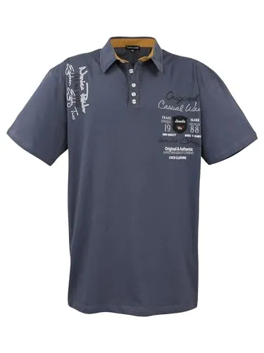 Lavecchia Übergrößen Poloshirt Herren LV-610 (Anthrazit, 8XL) - Hochwertiges Herren Poloshirt in Übergröße von LAVECCHIA. Bequem und lässig, ideal für starke Männer. Die lockere Passform sorgt für optimalen Tragekomfort. Erstklassige Materialien garantieren eine lange Lebensdauer.