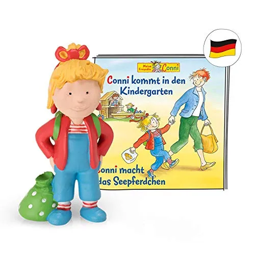 tonies 01-0010 Conni Hörfigur für Toniebox - Brainteaser: Erlebe Connis Abenteuer im Kindergarten und beim Schwimmen mit über 46 Minuten Hörspielspaß für Kinder ab 3 Jahren.