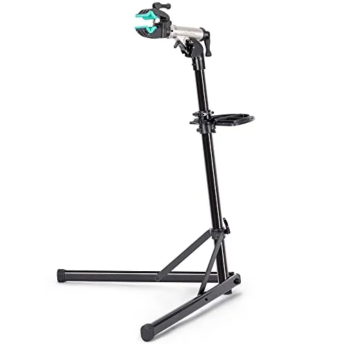 cyclists Profi Fahrrad-Reparaturständer – Klappbarer E-Bike Montageständer aus Aluminium - Stabiler Reparaturständer für E-Bikes und MTB bis 50 kg. 360° drehbar, höhenverstellbar und leicht zu transportieren. Ideal für präzise Wartungsarbeiten. Inklusive praktischer magnetischer Werkzeugablage.