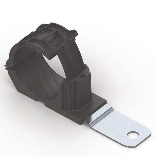 HellermannTyton Ratchet P-Clamp D-Serie 151-03111 (140) - Praktische Befestigungsschelle mit 140 Einheiten, ideal für vielseitige Anwendungen. Robuste Konstruktion aus Kunststoff, halogenfrei und UV-beständig.