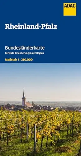 ADAC Bundesländerkarte Deutschland 10 Rheinland-Pfalz, Saarland 1:250.000: Straßenkarte und Autokarte