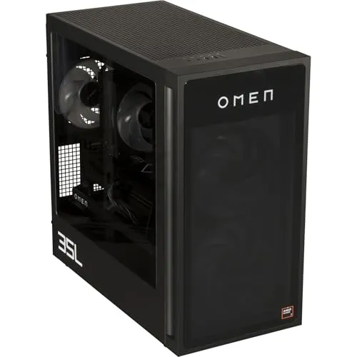 HP OMEN GT16-0674ng Gaming-PC - Hochleistungs-Gaming-PC mit AMD Ryzen 7 8700F, 32 GB RAM und 1 TB M.2 SSD für blitzschnelle Ladezeiten und flüssiges Gaming-Erlebnis.