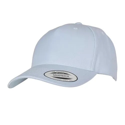 Flexfit Unisex 5-Panel Premium Curved Visor Snapback Cap Baseballkappe, Ballad Blue, one Size