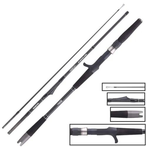 Balzer 71 Grad North Boat Inliner 10-15lbs 1,95m - Angelrute für Boot, leicht und robust mit High Modulus IM12 Carbon, ideal für leichtes Naturköderangeln bis 300g Wurfgewicht, inklusive Einfädeldraht.