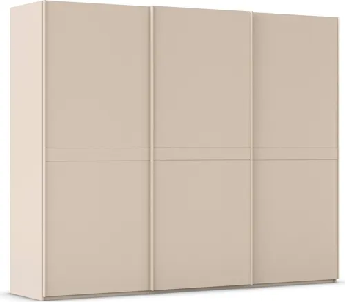 Schwebetürenschrank RAUCH SCALE-LINE – Beige (Champagner) 271cm - Kleiderschrank mit edler Optik und variablen Einlegeböden, ideal für stilvolle Schlafzimmer. MADE IN GERMANY und 10 Jahre Herstellergarantie.