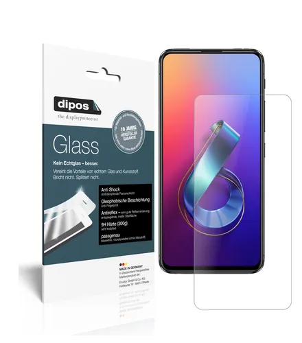 2x Schutzfolie für Asus Zenfone 6 (ZS630KL) matt - Anti-Shock 9H Folie Glass