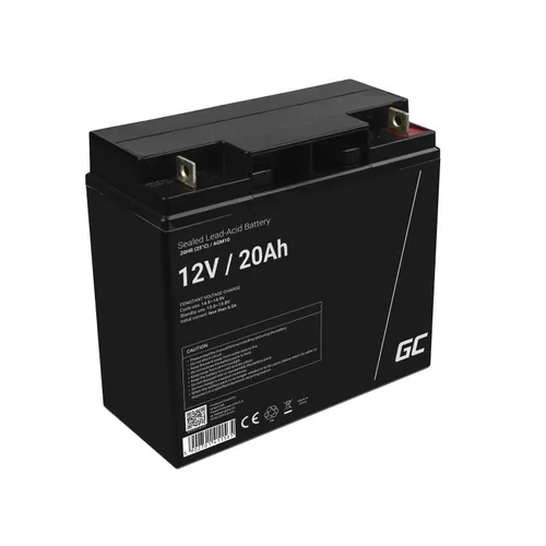 AGM10 AGM 12V 20Ah Gel Deep Cycle - USV-Akku, 20 Ah, wartungsfrei und ideal für Stromversorgung im Garten oder Elektrobedarf