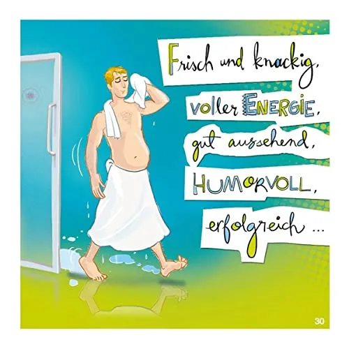 Depesche 11661-030 - Glückwunsch-Karte mit Musik, witzige Geburtstags-Karte mit farbenfrohem Motiv, passendem Spruch und Innentext, inkl. Umschlag, 17 x 16,5 cm