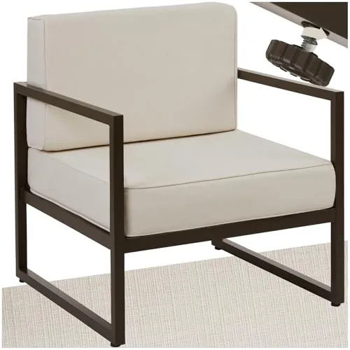 tectake® Gartenlounge Outdoor - 3-Sitzer Sofa, 2-Sitzer Sofa & Gartensessel - Sofas für Garten, Balkon & Terrasse, wetterfest und komfortabel für entspannte Stunden im Freien.