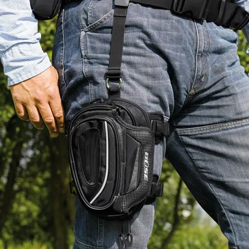Büse Motorrad Oberschenkeltasche Beintasche 2,5l - Praktische Oberschenkeltasche für Offroad-Motorräder und Reiseenduros, mit Riemenbefestigung für sicheren Halt und einfachen Zugriff.