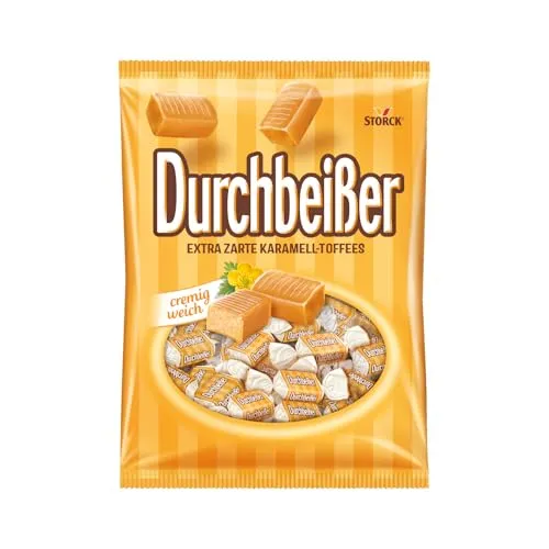 Durchbeißer Karamel Bonbons 44 St. / 425,0 g - Süßwaren: Vegetarische Karamellbonbons mit extra zarter Konsistenz für unvergleichlichen Genuss.