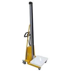 qteck Semi-elektrische Minilifter mit Plattform 470x600mm und 125-2000mm Hubhöhe 150kg Hubkraft