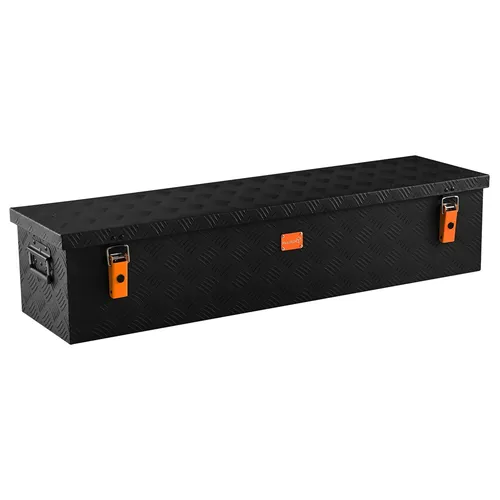 alubox Werkzeugkiste Riffelblech ABX-RL86B - Leichte und robuste 86L Werkzeugkiste aus Aluminium - Werkzeugtruhen aus 1,5 mm starkem Aluminium-Riffelblech, leicht, korrosionsbeständig und mit umlaufender Gummidichtung für optimalen Schutz.