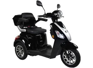 Rolektro E-Trike 25, V.3 - Schwarz - E-Trike mit Wechselbarer Lithium Batterie, Reichweite bis zu 70 KM und LED-Frontlicht für erhöhte Sicherheit. Ideal für entspannte Fahrten ohne Helmpflicht bei Gurtanlegung.