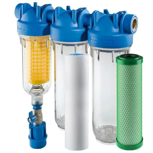 purway® HYDRA TRIO Scalemaster 1” Set Antikalk Brunnenwasserfilter Hauswasserfilter Chlor