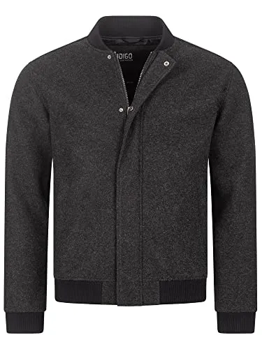 Indicode Sommerjacke Hamo - Herren Bomberjacke - Klassische Herren Bomberjacke mit sportlichem Regular Fit, Stehkragen und pflegeleichter, langlebiger Materialkombination für optimalen Tragekomfort.