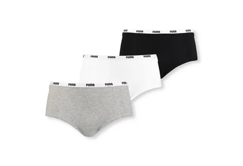 PUMA 3er Pack Damen Pantys Slips Iconic Mini Shorts - Mehrfarbig, Größe XL - Bequeme Mini Shorts aus weichem, elastischen Material für optimalen Tragekomfort. Ideal für den Alltag und in praktischer 3er-Packung erhältlich.