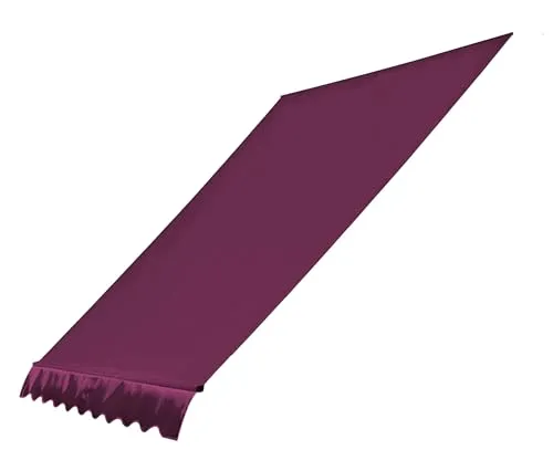 QUICK STAR Ersatzdach für Klemmmarkise 200x130cm Bordeaux - Markisen-Ersatzdach für Klemmmarkisen, einfach zu montieren und aus robustem 100% Polyesterstoff (280g/m²) in eleganten Bordeaux für optimalen Sonnenschutz.