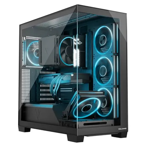 VIST Ryzen 5 9600 Desktop-Computer mit 32GB RAM & RTX 5060 - Leistungsstarker Desktop-Computer mit AMD Ryzen 5 9600, 32GB RAM und schneller 1TB SSD. Ideal für Gaming und Multimedia, ausgestattet mit modernster Technologie für optimale Leistung.