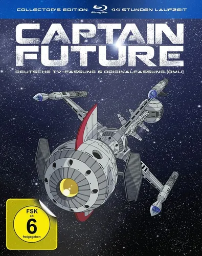 Captain Future - Collector's Edition Blu-ray - Komplette TV-Serie auf 9 Disks in hochwertiger Collector's Edition, versiegelt mit Original Cover. Ideal für Fans von Abenteuer und Science Fiction!