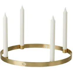 Ferm Living - Kerzenhalter Circle large, Messing
