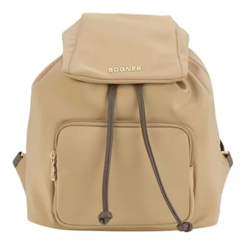 Bogner Klosters Neve Feline Rucksack - Damen | Braun 4190001822-715 - Eleganter Damen-Rucksack aus strapazierfähigem Nylon in tannin, ideal für den täglichen Gebrauch und stilvolle Ausflüge.