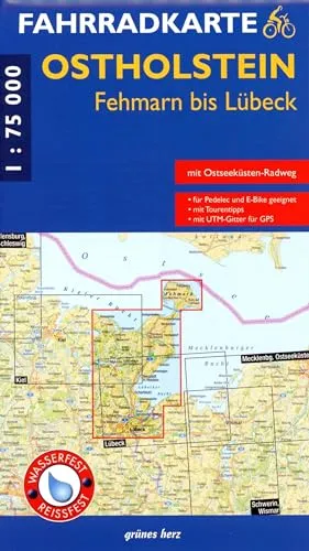 Fahrradkarte Ostholstein, Fehmarn bis Lübeck: Mit Ostseeküsten-Radweg. Maßstab 1:75.000. Wasser- und reißfest (Fahrradkarten)