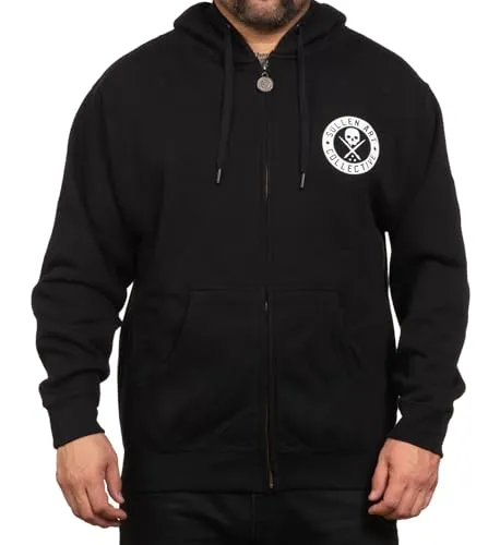 Sullen Clothing Kapuzenjacke Classic BOH Zip Hoodie Badge of Honor Totenkopf, Größe:3XL