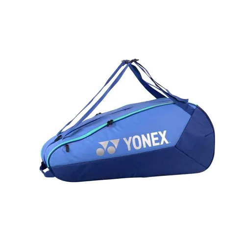 Yonex Racketbag Team Racquet 2025 - Schlägertasche für 6 Tennisschläger - Tennisschlägertasche mit 2 Hauptfächern für bis zu 6 Schläger und einem praktischen Rucksacktragesystem. Ideal für Freizeitspieler, robustes Polyester, Farbe: blau.