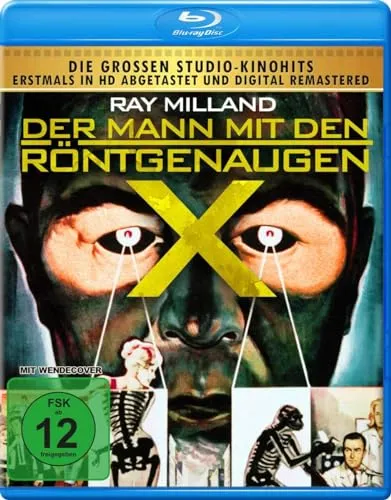 Der Mann mit den Röntgenaugen - faszinierender SCI-FI Horror Klassiker vom Kultregiseur Roger Corman mit Ray Milland (OT: X – The Man with the X-Ray Eyes) [Blu-ray]