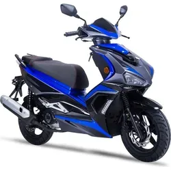 GT-Union Striker 45 km/h, blau - Motorroller mit kraftvollem 50 ccm Motor, LED-Beleuchtung und sportlichem Design - ideal für Stadt und Land, fahrbar ab 16 Jahren!