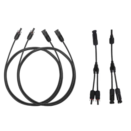 Anker Solarpanel Verlängerungskabel 5m mit Y-Stecker 2er Pack - Hochwertige Verlängerungskabel mit Y-Stecker für Solarpanels, ideal für flexible Installationen. Robuste Qualität für zuverlässige Stromversorgung.