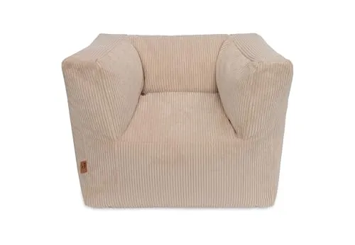 Jollein Kindersessel Corduroy Natural – Bequemer Sitzsack für Kleinkinder - Der stilvolle Kindersessel von Jollein bietet Kleinkindern (1-4 Jahre) eine gemütliche Sitzgelegenheit für Spiel und Entspannung. Aus hochwertigem Cord gefertigt, passt er perfekt in jedes Zimmer.