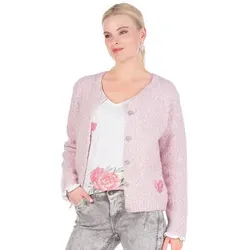 Lieblingsstück Trachtenstrickjacke Strickjacke Damen - MEDEA - fresh rose XXXL (46)