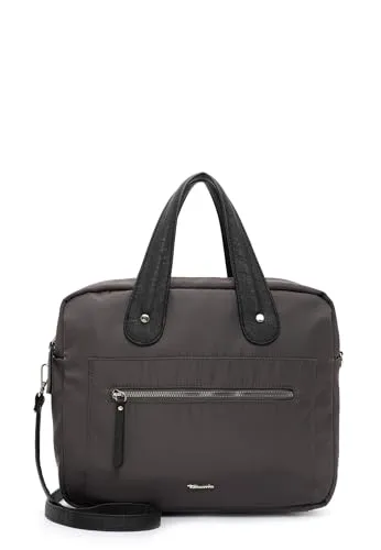 Tamaris Damen Umhängetasche Business Laptop Tasche Nylon Optik Johanna 31815, Farbe:Grün