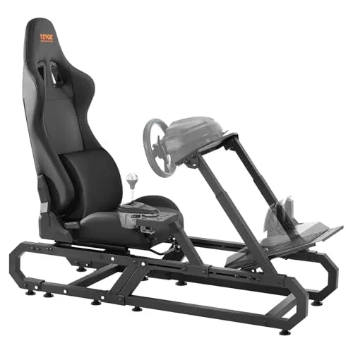 VEVOR Lenkradständer für Logitech G923/G920/G29 - Robuster Lenkradständer für Racing-Simulatoren, ideal für Rennsport-Enthusiasten mit höhenverstellbarem Design (605-795 mm) und stabiler Bauweise bis 150 kg.