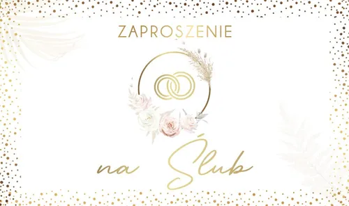 ZAPROSZENIE SLUB 160X95 Z KOP AS ZP-59 OP10SZT ARMIN STYLE 5905815793718