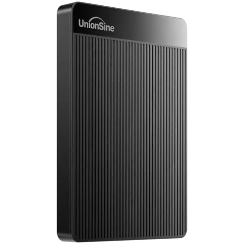 UnionSine HD006 500GB Externe HDD - Schwarz - Externe Festplatte mit 500 GB, USB 3.0 für schnelle Datenübertragung und PlayStation 4-Kompatibilität, ideal für Gamer und unterwegs.
