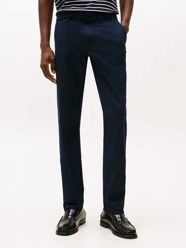 Tommy Hilfiger Chinohose DENTON KNIT TECH Straight Fit, Baumwollstretch blau 40 - Herren-Stoffhosen mit Straight Fit und elastischem Baumwollstretch für optimalen Tragekomfort, perfekt für lässige Looks.