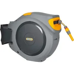 Hozelock AutoReel 40 m - Wand-Schlauchbox mit automatischem Aufrollmechanismus - Die Hozelock AutoReel 40 m bietet einen praktischen Aufrollmechanismus und wird inklusive 40 m Gartenschlauch sowie Zubehör geliefert. Ideal für eine mühelose Bewässerung in jedem Garten.