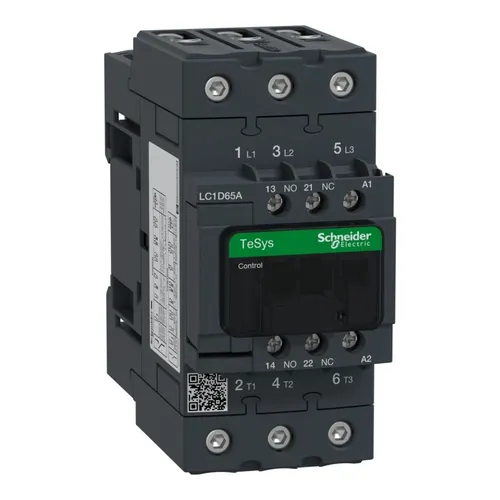 Schneider Electric LC1D65AV7 Leistungsschütz - 65A - Sonstige Elektroinstallationsartikel mit patentierten EverLink Klemmen für zuverlässige Verbindungen. Ideal für einfache Installation und Platzersparnis.