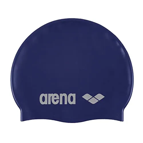 ARENA Classic Unisex Silikon-Badekappe, Schwimmkappe für Frauen und Männer, Badekappe mit Verstärktem Rand, Weiche und Strapazierfähige Schwimmkappe